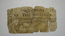 Load image into Gallery viewer, 1754 Ten Shillings North Carolina NC Colonial Currency Note Bill! RARE 10s!