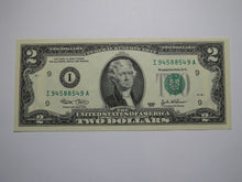 Load image into Gallery viewer, $2 2003 Radar Serial Number Federal Reserve Currency Bank Note Bill UNC 94588549
