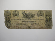 Load image into Gallery viewer, $2 1825 Jersey City New Jersey Obsolete Currency Bank Note Bill Franklin Bank