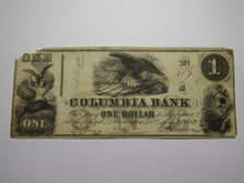 Load image into Gallery viewer, $1 1852 Washington D.C. Obsolete Currency Bank Note Bill -Columbia Bank District