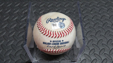 2018 Tanner Roark Washington Nationals Two Strikeout Game Used MLB Baseball!