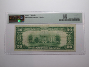 $20 1929 Downs Kansas KS National Currency Bank Note Bill Ch. #11318 VF25EPQ PMG