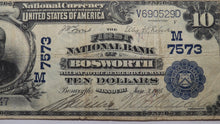 Load image into Gallery viewer, $10 1902 Bosworth Missouri MO National Currency Bank Note Bill Ch #7573 VF20 PMG