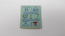 Load image into Gallery viewer, April 22, 1971 New York Rangers Vs Chicago Blackhawks Playoff Hockey Ticket Stub