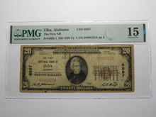 Load image into Gallery viewer, $20 1929 Elba Alabama AL National Currency Bank Note Bill Charter #6897 F15 PMG