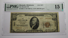 Load image into Gallery viewer, $10 1929 Okemah Oklahoma OK National Currency Bank Note Bill Ch. #7677 F15 PMG