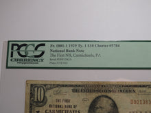 Load image into Gallery viewer, $10 1929 Carmichaels Pennsylvania National Currency Bank Note Bill Ch #5784 PCGS