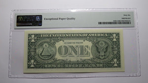 $1 2003 Repeater Serial Number Federal Reserve Currency Bank Note Bill PMG UNC66