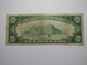 $10 1929 Porter Oklahoma National Currency Bank Note Bill Ch. #7615 Very Fine