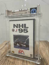 Load image into Gallery viewer, New NHL '95 Sega Genesis Factory Sealed Video Game Wata Graded EA Sports Hockey