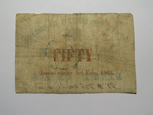 Load image into Gallery viewer, $.50 1863 Charleston South Carolina Obsolete Currency Bank Note State of SC USA