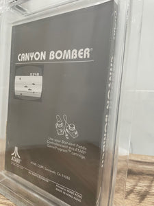 New Canyon Bomber Atari 2600 Sealed Video Game Wata Graded A+ Seal! 1988 RARE!