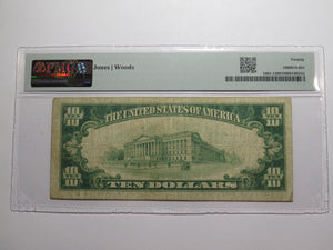 $10 1929 Cedar Vale Kansas KS National Currency Bank Note Bill Ch. #6530 VF20