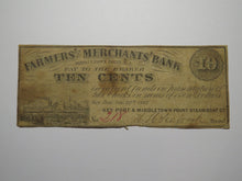 Load image into Gallery viewer, $.10 1862 Middletown Point New Jersey Obsolete Currency Bank Note Bill Keyport!