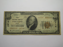 Load image into Gallery viewer, $10 1929 Portland Maine ME National Currency Bank Note Bill Charter #13716 FINE