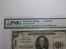 Load image into Gallery viewer, $100 1929 Robinson Illinois National Currency Bank Note Bill Ch. #13605 VF35 PMG