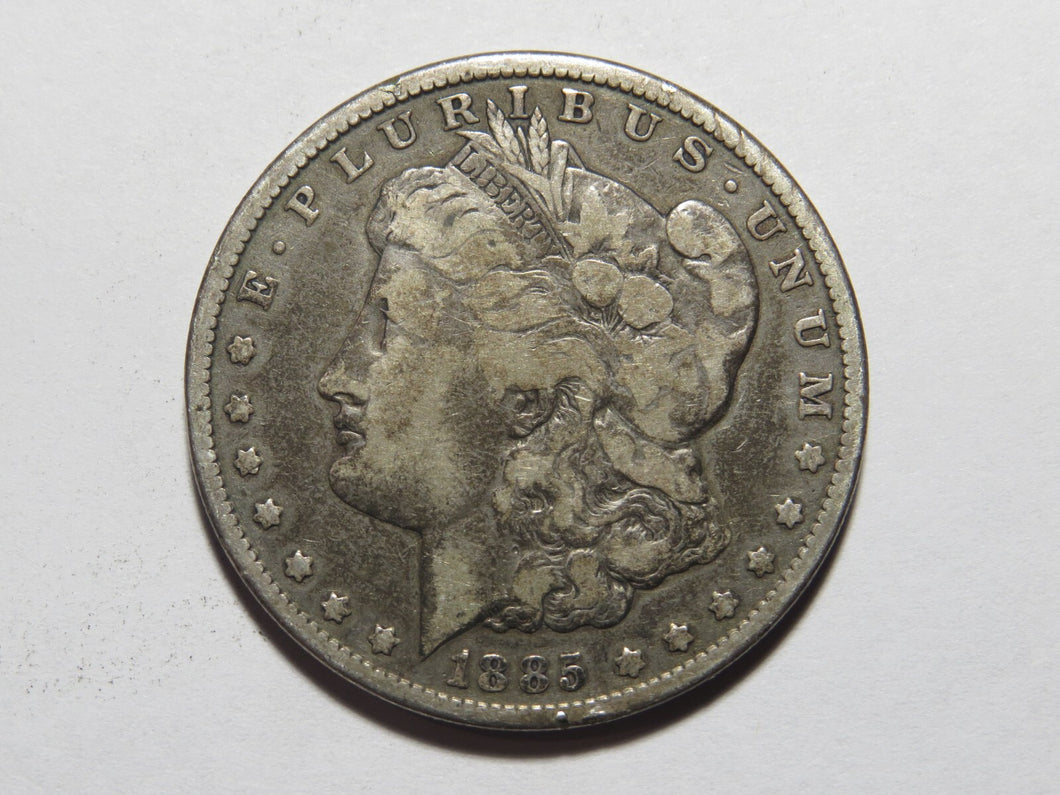 $1 1885-P Morgan Silver Dollar!  90% Circulated US Silver Coin Tougher Date