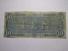 Load image into Gallery viewer, $10 1864 Richmond Virginia VA Confederate Currency Bank Note Bill RARE T68 Fine