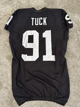 Load image into Gallery viewer, 2013 Jack Crawford Oakland Raiders Game Used Worn Football Jersey Justin Tuck