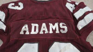 2017 Fletcher Adams Mississippi State Game Used Worn Football Jersey Alabama St.