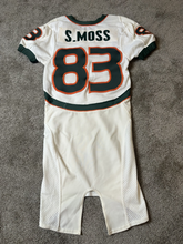 Load image into Gallery viewer, 2005 Sinorice Moss Miami Hurricanes Game Used Worn NCAA Football Jersey Giants