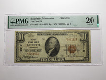 Load image into Gallery viewer, $10 1929 Baudette Minnesota MN National Currency Bank Note Bill Ch. #10710 VF20