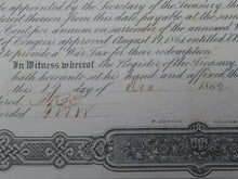 Load image into Gallery viewer, $100 1862 Confederate Bond Certificate Currency Bank Note Bill UNC 14" X 9" USA