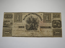 Load image into Gallery viewer, $1 1840 Pensacola Florida FL Obsolete Currency Bank Note Bill -Bank of Pensacola