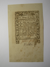 Load image into Gallery viewer, 1786 Two Shillings Six Pence Rhode Island Colonial Currency Bank Note Bill NEW++