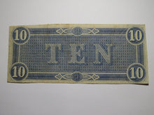 Load image into Gallery viewer, $10 1864 Richmond Virginia VA Confederate Currency Bank Note Bill RARE T68 VF