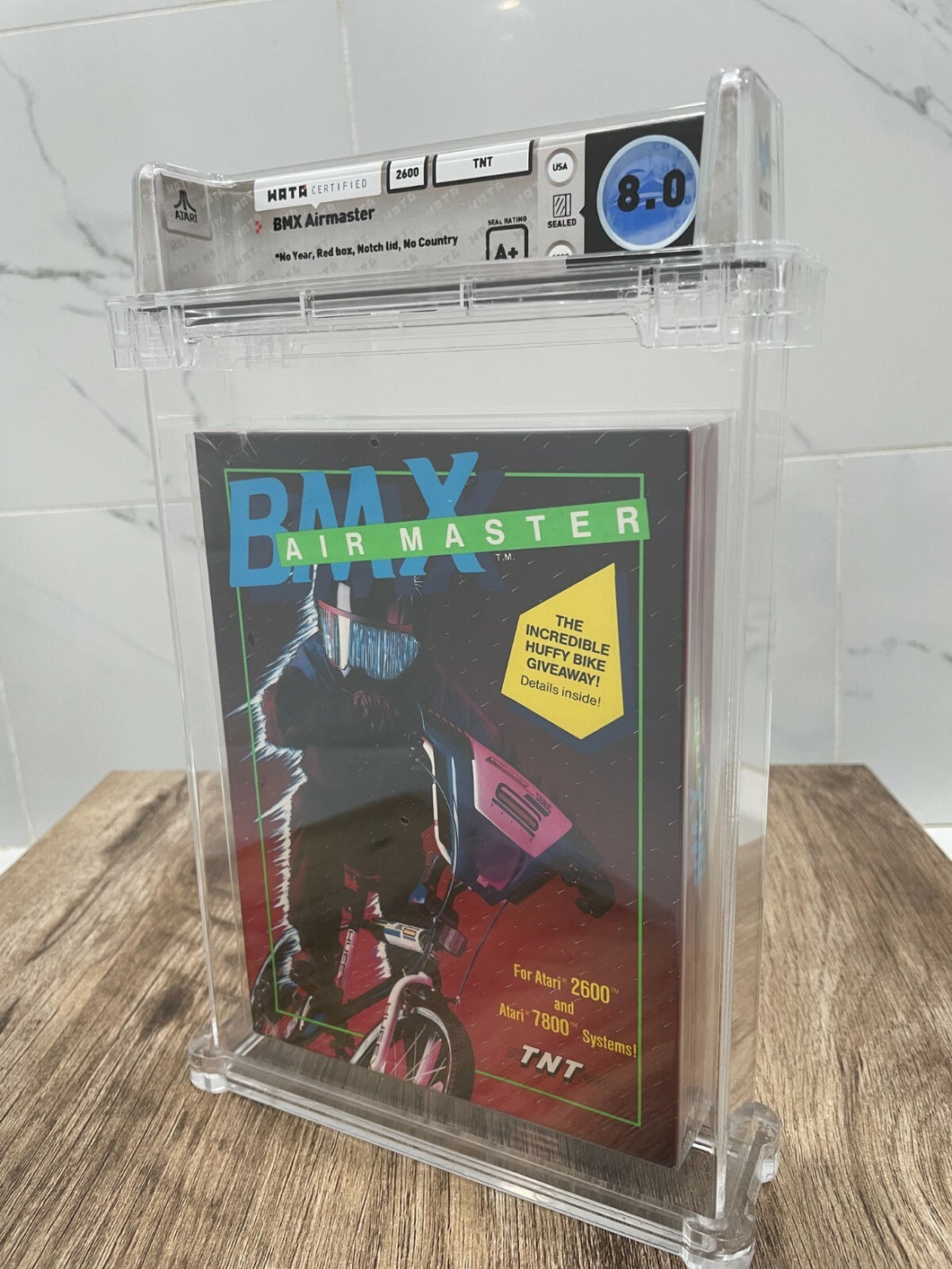 Unopened BMX AirMaster Atari 2600 7800 Sealed Video Game Wata Graded 8.0 A+ 1990