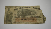 Load image into Gallery viewer, $2 1862 Holly Springs Mississippi Obsolete Currency Bank Note Bill Central RR