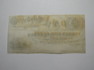 $.25 1852 Jordanville New York Obsolete Currency Bank Note Bill P.P. Hyde UNC+++