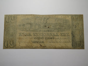 $20 1837 Boston Massachusetts MA Obsolete Currency Bank Note Bill Lafayette Bank