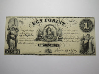 $1 18__ New York NY Obsolete Currency Bank Note Bill! Hungarian Fund Egy Forint!