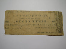 Load image into Gallery viewer, $.50 1862 Lewisburg Virginia Obsolete Currency Bank Note Bill -Greenbrier County