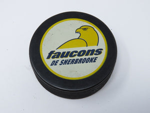 Sherbrooke Faucons QMJHL Official Game Puck Hockey Team Quebec Major Defunct