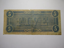 Load image into Gallery viewer, $5 1864 Richmond Virginia VA Confederate Currency Bank Note Bill RARE T69 FINE+