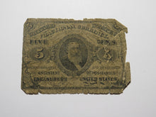 Load image into Gallery viewer, 1863 $.05 Third Issue Fractional Currency Obsolete Bank Note Bill 3rd Issue RARE