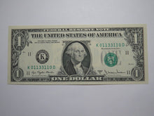 Load image into Gallery viewer, $1 1977 Radar Serial Number Federal Reserve Currency Bank Note Bill UNC 01133110