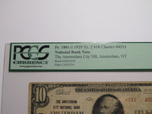 Load image into Gallery viewer, $10 1929 Amsterdam New York NY National Currency Bank Note Bill #4211 VF20 PCGS