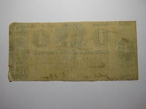$1 1861 Richmond Virginia Obsolete Currency Bank Note Bill Farmers Bank of VA