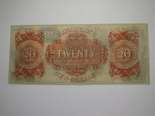 Load image into Gallery viewer, $20 18__ New Orleans Louisiana Obsolete Currency Bank Note Bill Canal Bank UNC++