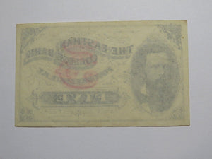 $.05 1870's Poughkeepsie New York Obsolete Currency Note Eastman College