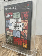 Load image into Gallery viewer, Grand Theft Auto 3 Sony Playstation 2 Factory Sealed Video Game Wata 9.4 GTA III