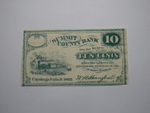 Load image into Gallery viewer, $.10 1862 Cuyahoga Falls Ohio OH Obsolete Currency Bank Note Bill Summit County