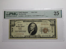Load image into Gallery viewer, $10 1929 Goff Kansas KS National Currency Bank Note Bill Ch. #7416 VF25 PMG