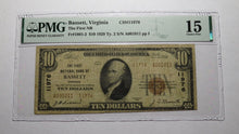 Load image into Gallery viewer, $10 1929 Bassett Virginia VA National Currency Bank Note Bill Ch #11976 F15 PMG