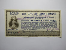 Load image into Gallery viewer, $1 1934 Long Branch New Jersey NJ Obsolete Currency Bank Note Scrip City of LB