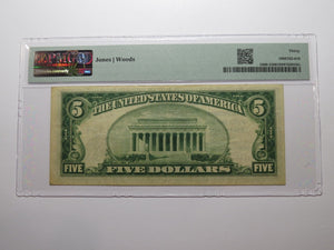 $5 1929 Lewiston Maine National Currency Bank Note Bill Charter #2260 VF30 PMG